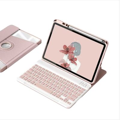 360° Roterende Bluetooth-tastaturdeksel Kompatibelt med iPad 10.2 (2021/2020/2019) - Rosa