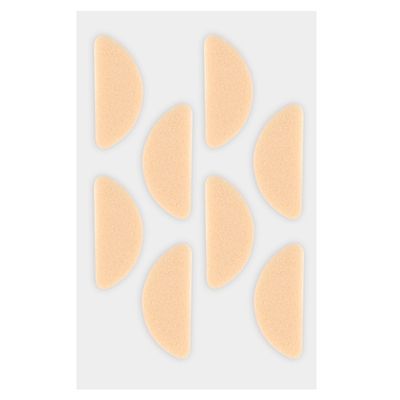 Hudfarvede D-formede Næsepuder i Skum, 10-pak - Skridsikre, Trykaflastende, Kompatibel med briller