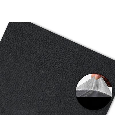 PU Læder Selvklæbende Reparationslap - 35x137cm - Til Sofaer, Autostole og Møbler Black
