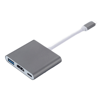 USB-C Multiport-adapter til USB (PD), USB-C, 4K HDMI-kompatibel