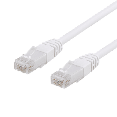 U/UTP Cat6 patch cable, CCA, 0.5m, 250MHz, white