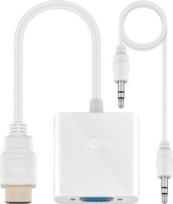 HDMI™/VGA-sovitin, nikkelöity