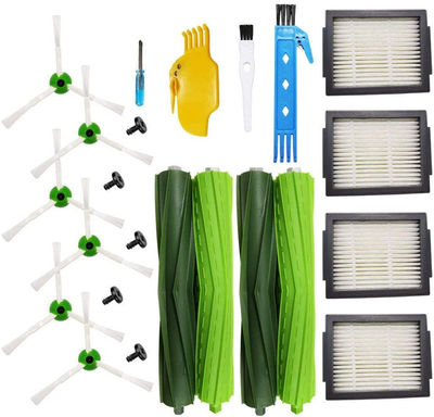 Reservedeler som passer iRobot Roomba i7/i7 Plus/E5/E6/E7, 23 deler