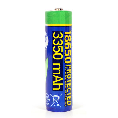 18650-batteri 3350mAh / Li-ion batteri 3,7 V / laddningsbart batteri / skyddat batteri med PCB