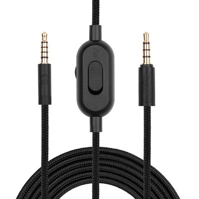 3,5 mm:n äänikaapeli Logitech G433 / G233 / G Pro / G Pro X - 2 metriä ja äänenvoimakkuuden säätömahdollisuus