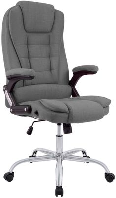 Ergonomisk kontorsstol Thor, klarar 150 kg, snurrstol med lutbar rygg, modern design, sitthojd 49-59 cm, kromstativ