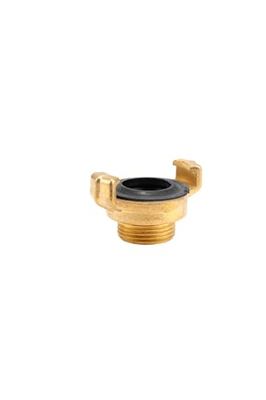 Pieza roscada de acoplamiento rápido de latón GARDENA con rosca externa: conexión de manguera, 26,5 mm (G 3/4 ") - rosca, p. Ej. Para bombas con rosca interna (7114-20)