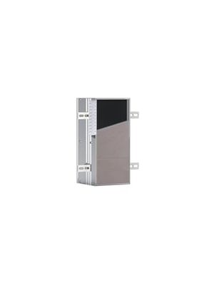 Emco asis Module Plus - Modulo WC a incasso, 2 scomparti per carta igienica, rotolo di scorta o scatola di carta umida, porta destra