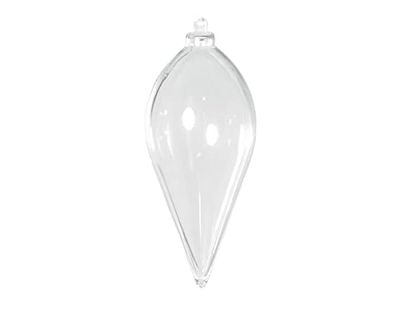 INNSPIRO Colgante plexiplast lágrima 10x4,5cm, Blanco