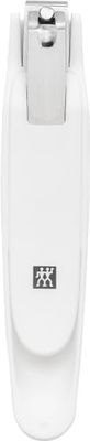 ZWILLING Toenail Clippers (with Nail Catcher, Extra Large, Sharp Straight Edge, for Left and Right Handers), Premium, White, 145 mm