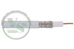 VSE 277033 cavo coassiale, BK/SAT 1,1/5,0 > 90 DB, lunghezza 100 m, Bianco