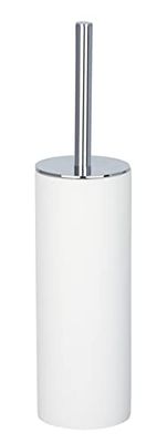 Wenko WC-Garnitur Ida stängd WC-borsthållare, Ø 9 x 37, 5 cm, vit