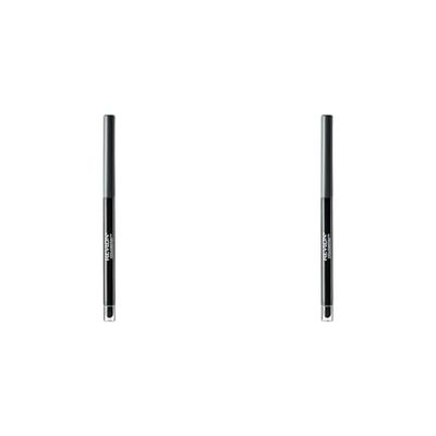 Revlon ColorStay Pencil Eyeliner with Built-in Sharpener, Waterproof, Smudgeproof, Longwearing Eye Makeup with Ultra-Fine Tip, Charcoal (204) (Pack of 2)