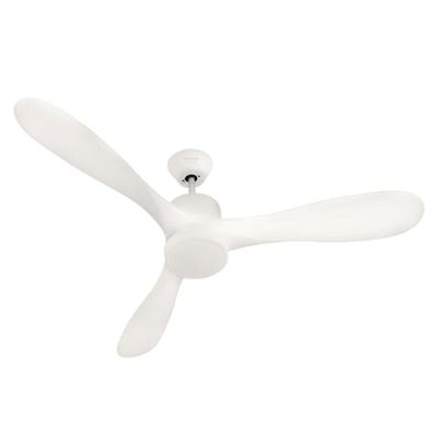Taurus Fresko Pure 3B plafondventilator, 40 W, 3 vleugels, diameter 132 cm, DC-motor, ultrastil, 3 lichtmodi, 6 snelheden, zomer-/winterfunctie, timer 8 uur