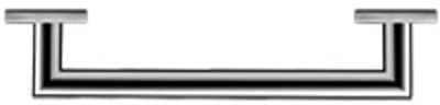 Duravit Badgreep karree, handgreep badkamer ook als handdoekhouder, badgreep, douchegreep, veiligheidsgreep, 30 cm lengte, chroom