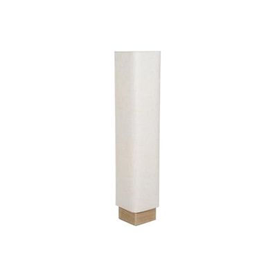 LAMPARA PIE MADERA TELA 22X22X110 BEIGE