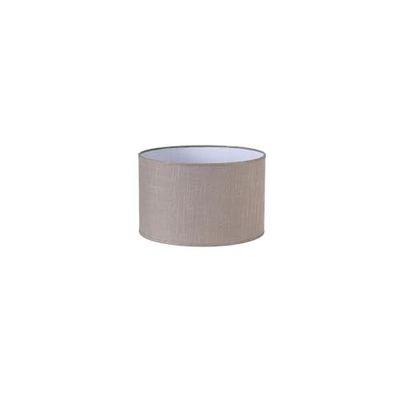 Zarivy Paralume cilindrico E27 grigio in lino 22x22x15 cm, ideale per lampade da tavolo e ambienti accoglienti.