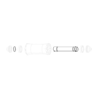 Sram, AXLE Kit Front COGNITION V2 RB Unisex Volwassenen Zwart-Zwart