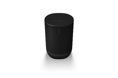 Sonos Move 2 | Speaker portatile wireless con Wi-Fi, Bluetooth, Amazon Alexa, 24 ore di autonomia della batteria, base di ricarica wireless - Nero