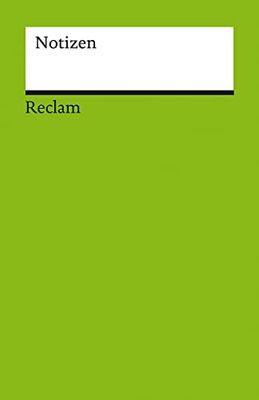 Notizen (grün): Das kleine Reclam-Notizbuch blanko