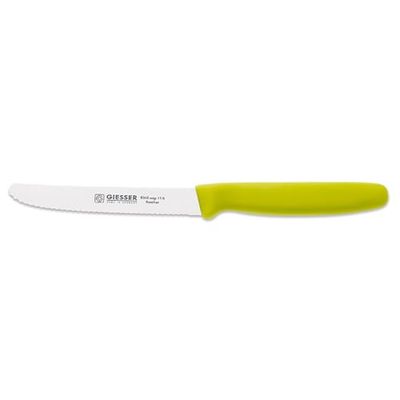Johannes Giesser Faca de fábrica Uni faca universal com fio ondulado, faca, cinzento, 11 cm