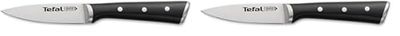 Tefal Ice Force Couteau à éplucher 9 cm, Couteau de cuisine, Lame en acier inoxydable allemand, Performances de coupe et tranchant durables, Garantie 10 ans K2320514 (Lot de 2)