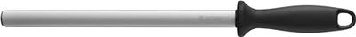 ZWILLING Afiador oval com revestimento de diamante, comprimento: 26 cm, cabo de plástico preto com laço para pendurar