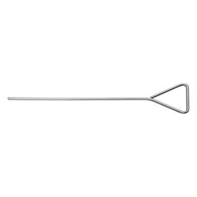 RSG Spatola Drigalski in acciaio inox, lunghezza 165 mm, larghezza 40 mm