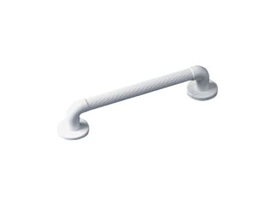 Homecraft Gegoten gecanneleerde grabrail, duurzame PVC-veiligheidsrail en mobiliteitshulp voor badkamer voor ouderen, gehandicapten en gehandicapten, bevestiging voor binnen en buiten, 41 cm
