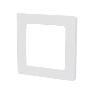 Wandbord met één sleutel van robuust kunststof in tweetalig Duits/Frans design, wit, ideaal voor verlichtingssystemen in woningen en kantoren.