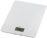 Clatronic® KW 3820 Digital Kitchen Scales High Precision 1 g Steps up to 5 kg Weighing Function Sturdy Glass Gr, lb:oz, ml + Cup Unit Digital Kitchen Scales White