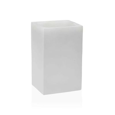 Versa Portacepillos de Dientes Blanco Resina 6 x 11 x 7,2 cm