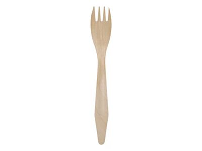 Tessera Bio Products QAF18FSC trägaffel, naturfärg, 18 cm längd, 100 stycken