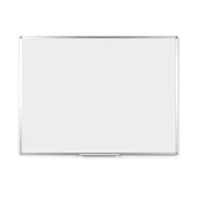 BoardsPlus BPM03014040- Lavagna Magnetica Bianca, 90 x 60 cm, Lavagna Cancellabile A Secco Con Cornice Sottile In Alluminio Anodizzato, Superficie In Acciaio Smaltato