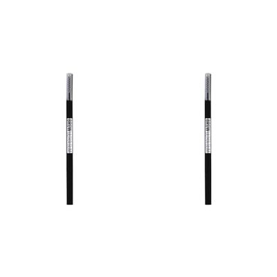 Maybelline New York Matita Sopracciglia Brow Ultra Slim, Per Sopracciglia Precise e definite, Black Brown (06), (Confezione da 2)