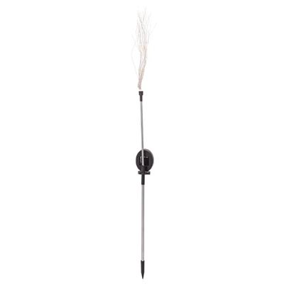 Glowster Lumière solaire LED d'ambiance pour gazon en acier inoxydable gypsophile 2700 K