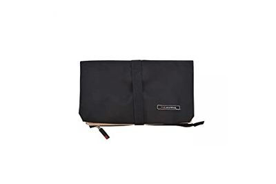 Iris Barcelona - Snack Bag, Bolsa Porta Alimentos Plegable y Termoinsulada 24 x 15 x 4 cm Cerrada 1 l Negro y Arena