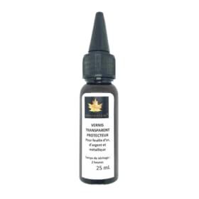 SIM GOLD LEAF Vernis de protection 25 mL pour feuille d'or d'argent et métallique