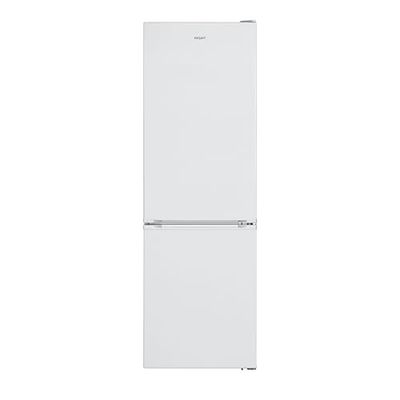 Exquisit® Frigorífico Combi, 295L, Clase D, Color Blanco, Cajón Verdulero, Estantes de Cristal, Altura Regulable, Tiradores Integrados, Luz LED, Consumo 200 kWh/año, Medidas 186x59,5x60 Cm
