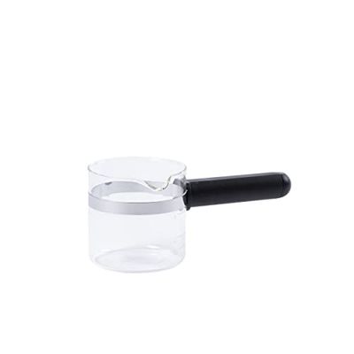 Fackelmann Caraffa adattabili Speciale Microonde, Vetro, Nero, 19 x 9,5 x 8 cm