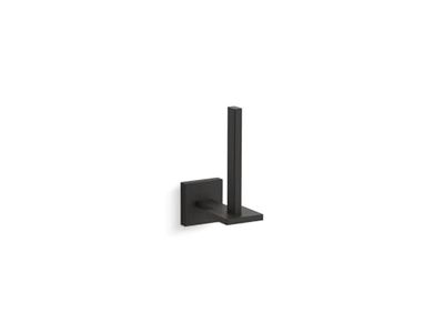 Kohler K-23289-BL Porta Carta Igienica Quadrato, Nero Opaco