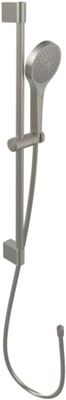 Villeroy & Boch Verve Showers grifería de ducha - Conjunto de ducha con soporte para el mango - Mango con 3 tipos de chorro - Fácil de montar y cuidar - Brushed Nickel Matt