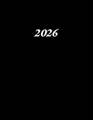 2026: Kalender 2026 Buchkalender 1 Tag 1 Seite I Kalenderbuch 2026 12 Monate Von Januar 2026 Bis Dezember 2026 I Din A4 I Farbe Schwarz
