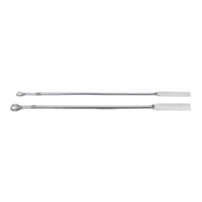RSG Roestvrijstalen micro-lepelpoederspatel, 185 mm lengte, 5 mm breedte, 5 stuks
