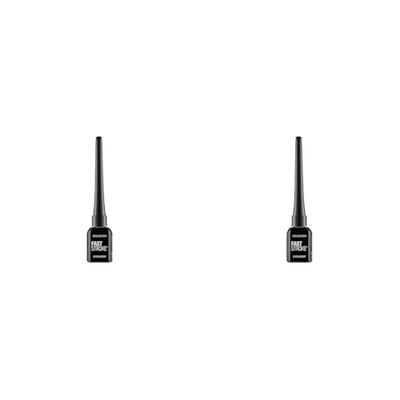 Collection Cosmetics Fast Stroke Eyeliner, Quick Drying Formula, 4ml, Black (Pack of 2)