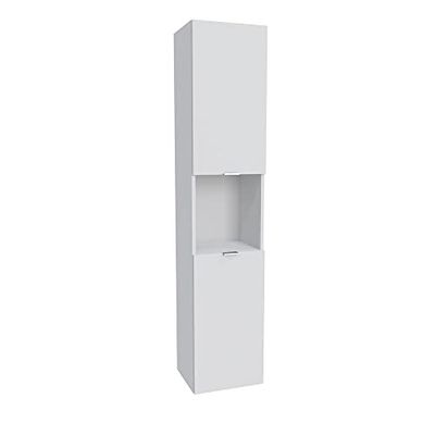 Colonne 2 portes - 1 niche / Blanc