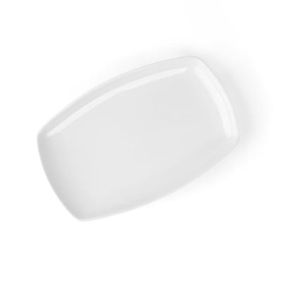 Holst Porzellan FD 432 - Piatto da pranzo in porcellana, 30 x 20 cm, 32 x 24 x 2,2 cm, 3 pezzi, colore: Bianco