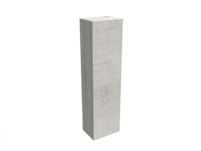 Mama Store Colonne Simple réversible en kit en Bois avec système d'ouverture Push and Pull, d'ingénierie, Chêne Blanc, Large