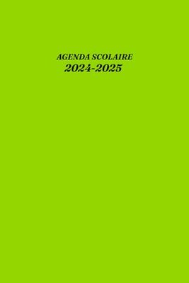 Agenda scolaire 2024 2025 semainier: Format A5 | 1 semaine sur 2 pages | couverture orange pour garçons et filles | Collège Lycée et étudiants