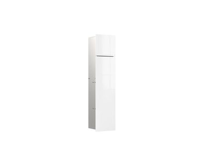 emco WC-module asis pure met glazen front deuraanslag rechts, inbouw, 730 mm, alpinewit